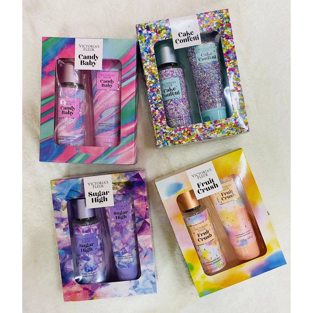 Victoria's Fleur Perfume & Lotion Fragrance Mist 75ml 2 In 1 Set ...
