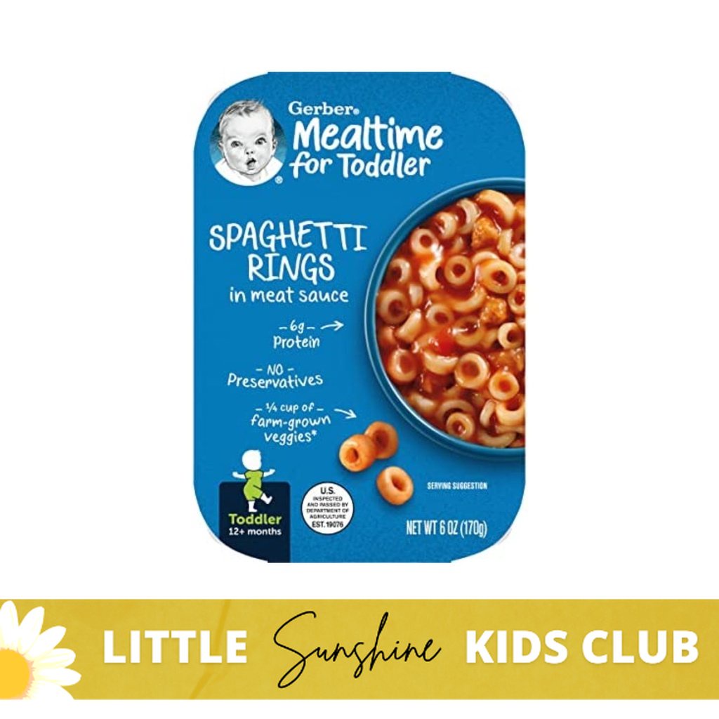 Gerber, Spaghetti Rings in Meat Sauce, 12+ Months, 6 oz (170 g ...