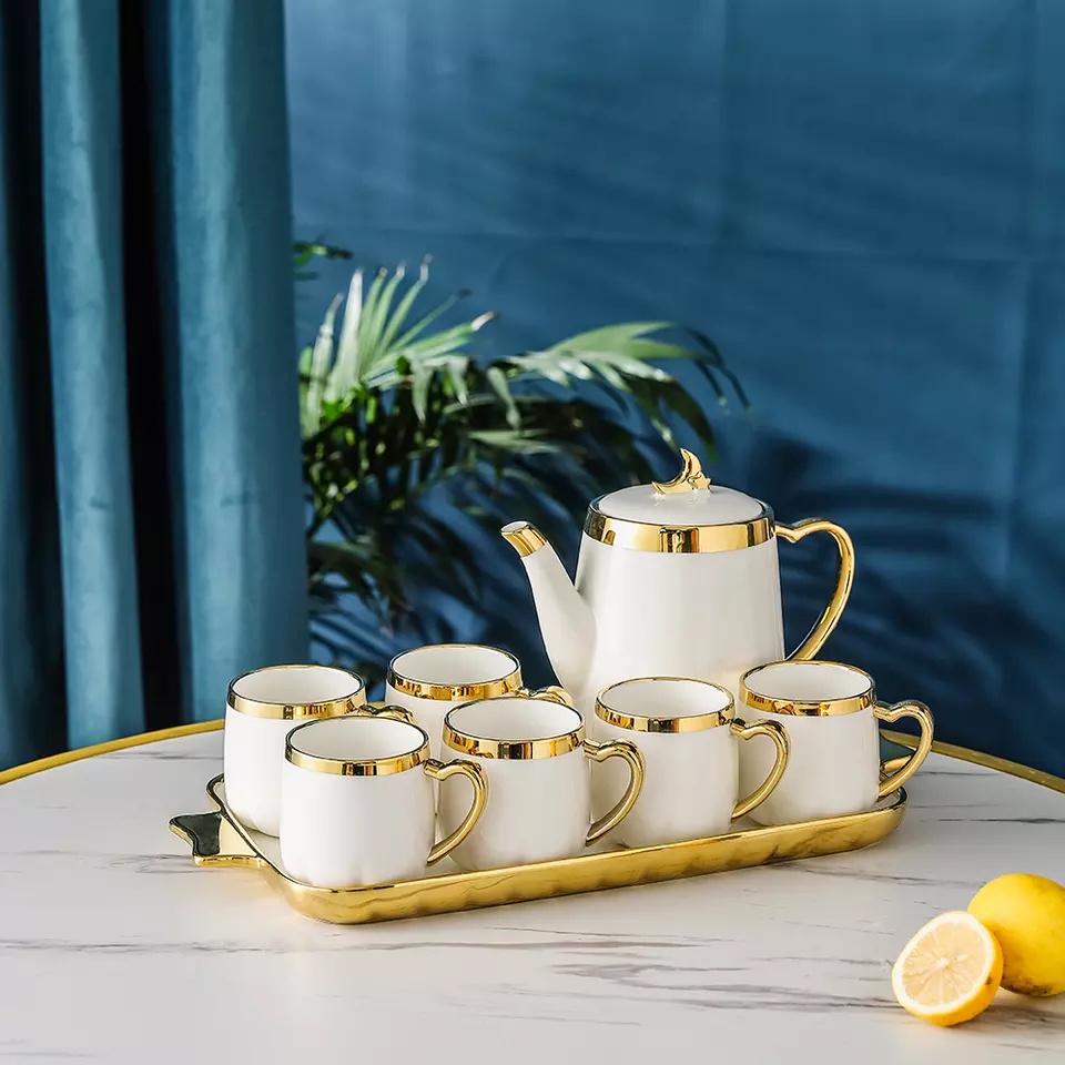 Ceramic tea pot top set