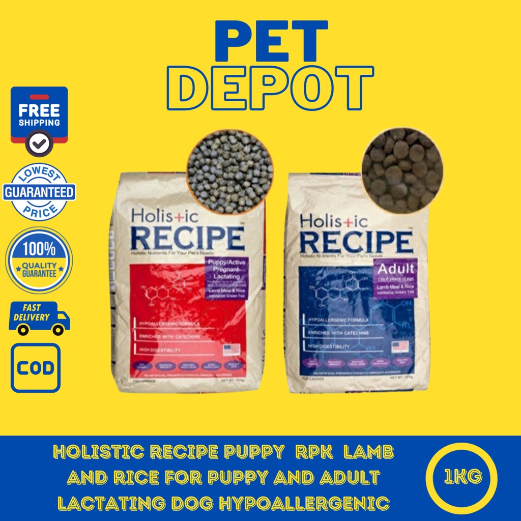 Holistic Recipe Puppy 1kg Lamb and Rice For Puppy and Adult Lactating