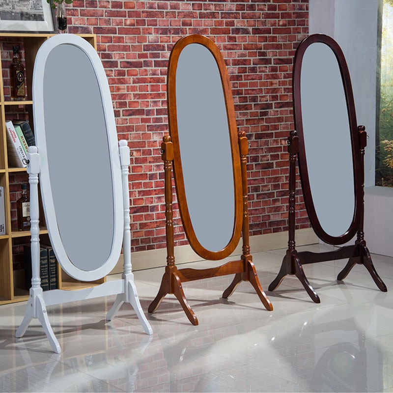 Full Length Body Mirror with Stand Wooden Mirror Shopee Philippines