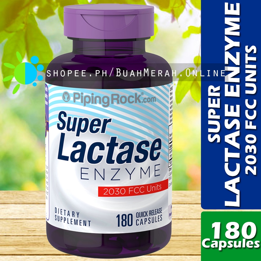 SUPER LACTASE ENZYME 2030 FCC Units (per Serving) x 180 Capsules Aspergillus Oryzae Supplement