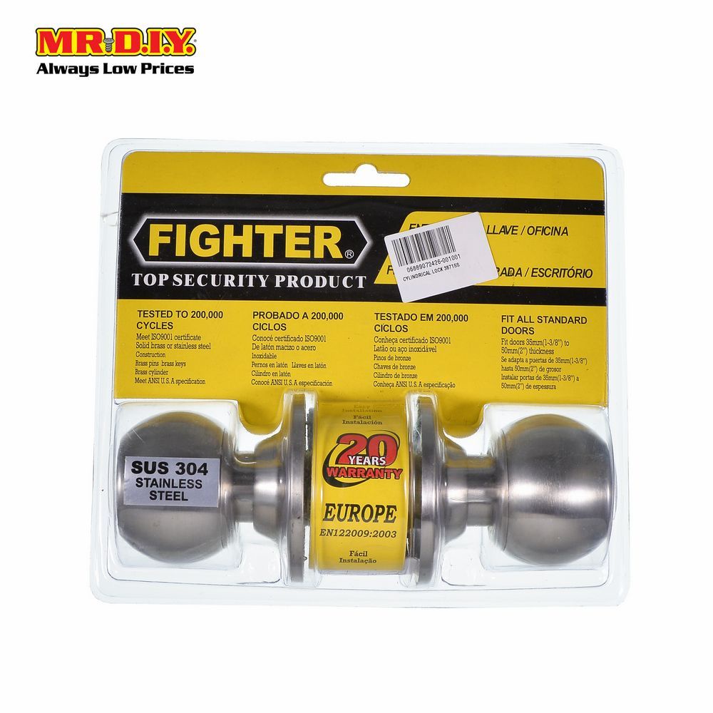 FIGHTER Door Knob Set W/Key (60mm backset) Shopee Philippines