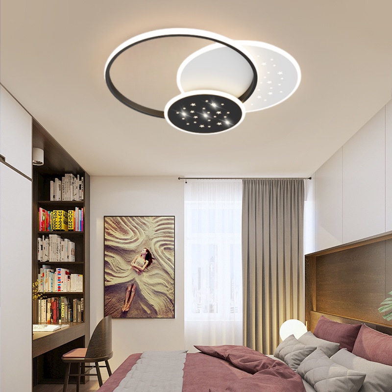 Nordic Tricolor/Remote Control Ceiling Light LED Light Bedroom/Living ...