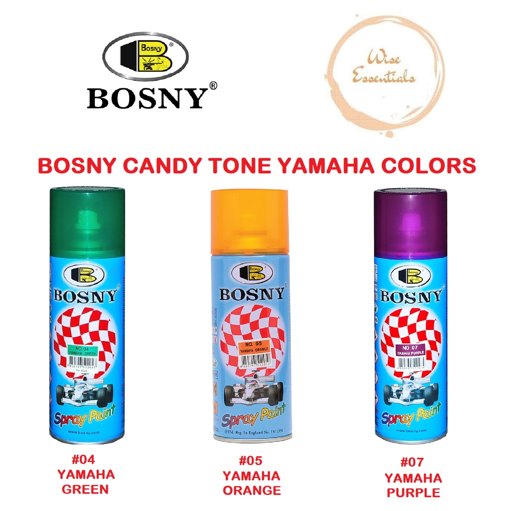 BOSNY Yamaha Colors Spray Paint Shopee Philippines