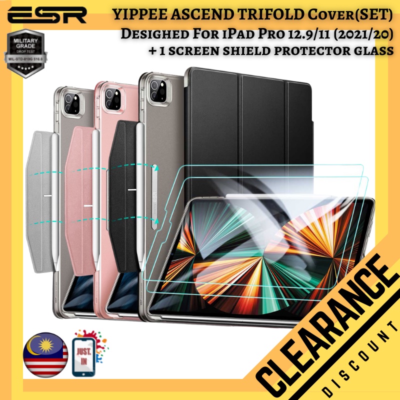 ESR YIPPEE TRIFOLD BUNDLE Case for iPad Pro 12.9 2021 Leather PC