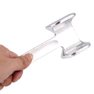 New Stainless Steel Aluminium Double Side Beaf Steak Mallet Meat Tenderizer Hammer Home Garden Kitchen Meat Tools, Size: 19*4.5 cm, Silver