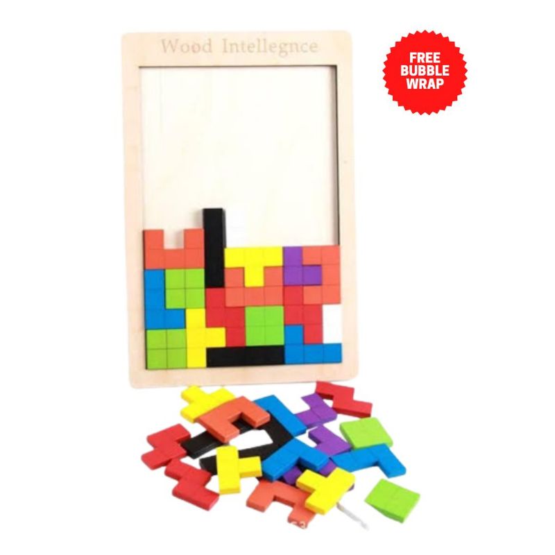 Russian Block | Tetris Puzzle | Wooden Educational Toys | Montessori ...