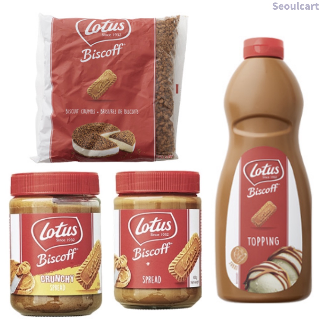 Lotus Biscoff Topping 1kg, Lotus Biscoff Crumbles 750g, Lotus spread