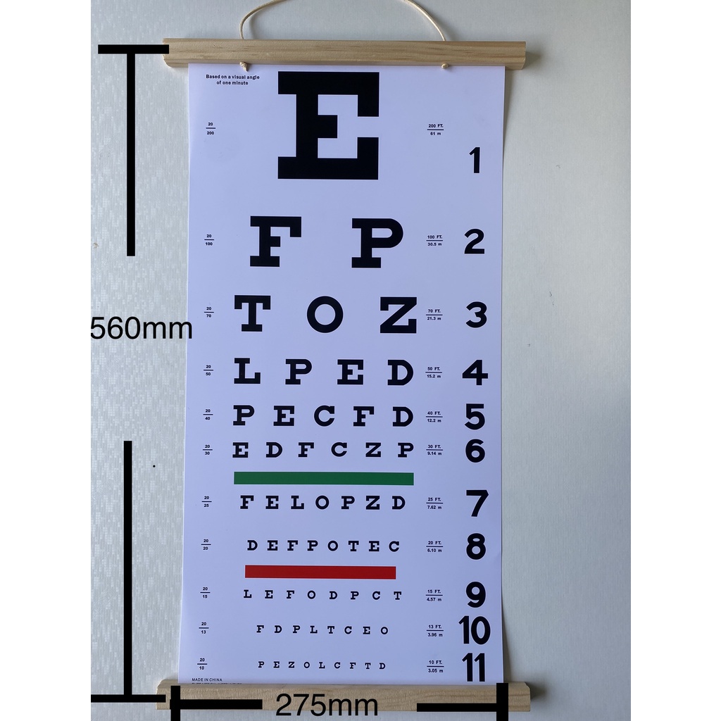 Visual Chart Standard Vision Comparison Table International Standard ...