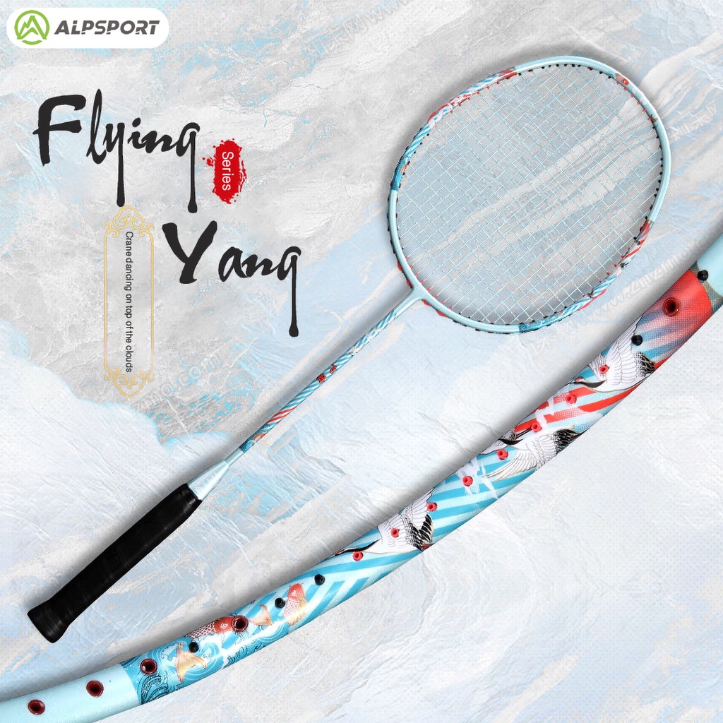 Alpsport Fy-Tfty 6u G5 82g Max 30 Lbs 100% Full Carbon Fiber Badminton ...