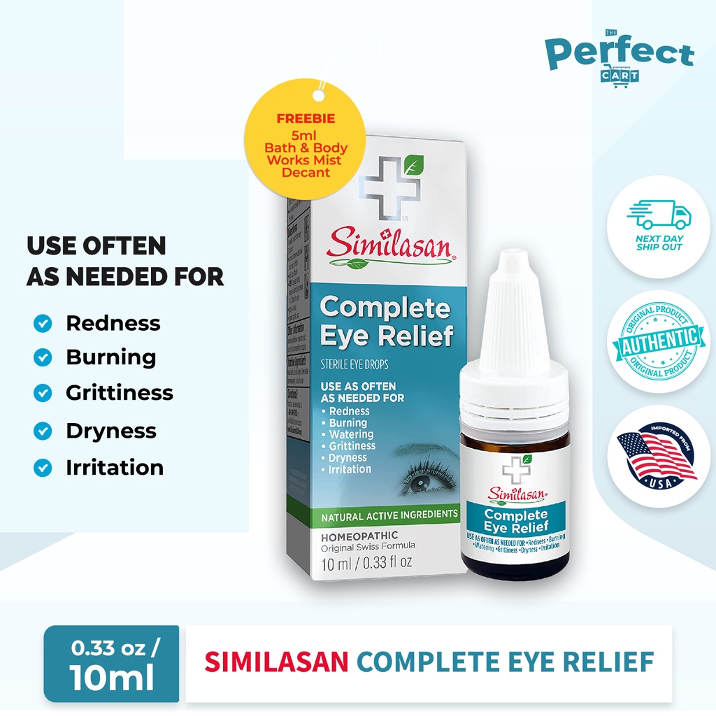 Similasan Complete Eye Relief Eye Drops Bottle 033 Oz Shopee Philippines 