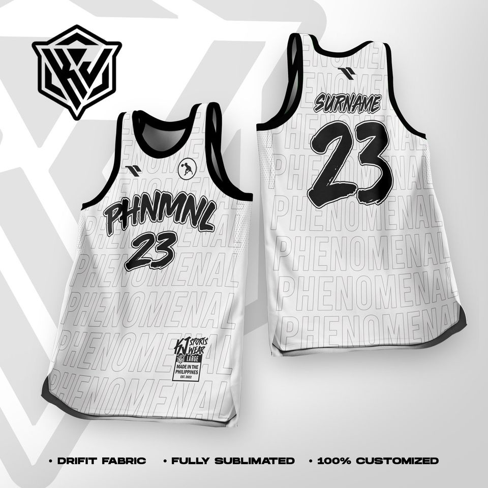 2023 New Design Pheno Basketball Jersey Customized Name and Number Full