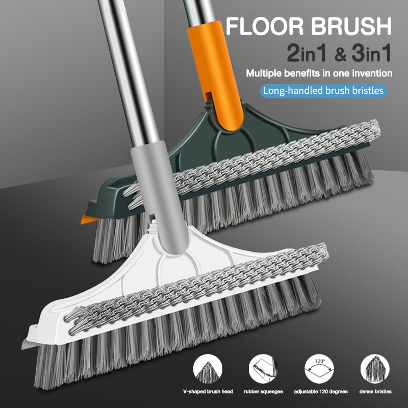 2in1/3in1 Cleaning brush Bathroom kitchen floor scrub brush Long handle ...