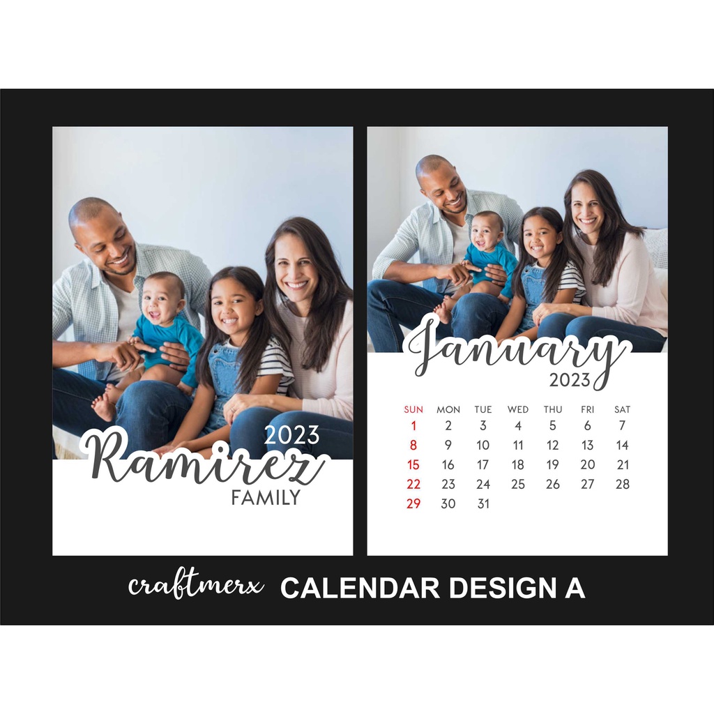 2025 Personalized Desk Calendar STANDARD SIZE Shopee Philippines