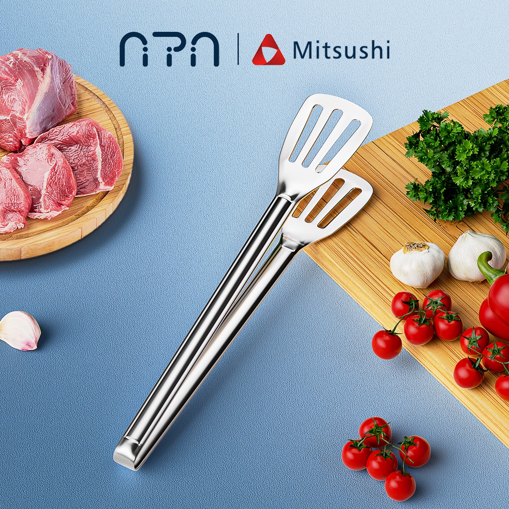 Nipiin Food Tongs 304 Stainless Steel Bread Tong Steak Tong Frying ...
