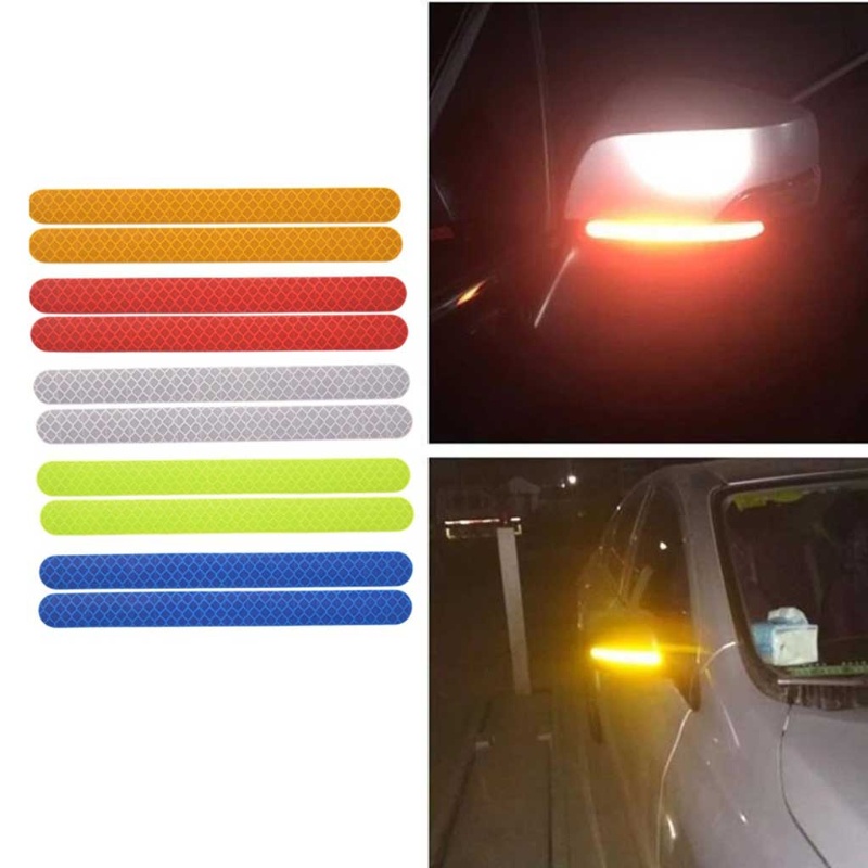 1 Pair Reflective Tape Self Adhesive Waterproof Conspicuity Reflector