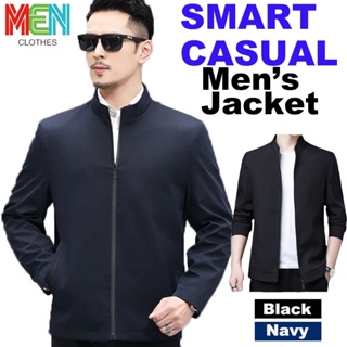 Men's high-end stand-collar casual jacket