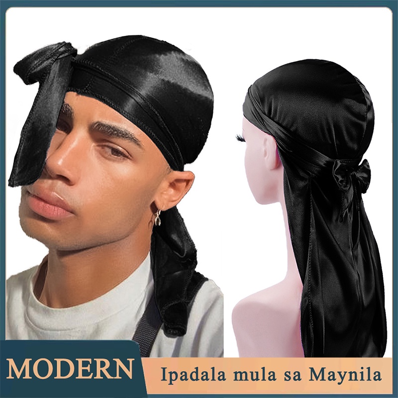 Panda Pirate Hat Silky Durag For Men Women Headwrap Durags Headscarf ...