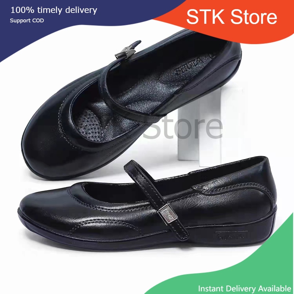 STK551 Fashion Women Sandals Premium Black Shoes School and Work Shoes ...