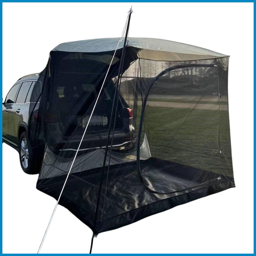 Car Rear Tent Awning with Mesh Durable Tailgate Tents with Net Rear ...