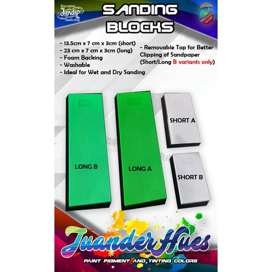 Automotive Hand Sponge Sanding Block for Car Detailing Paint Sanding