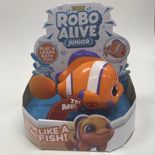 Zuru Robo Alive Little Fish Tiny Turtle Robotic Pet Clownfish Blue