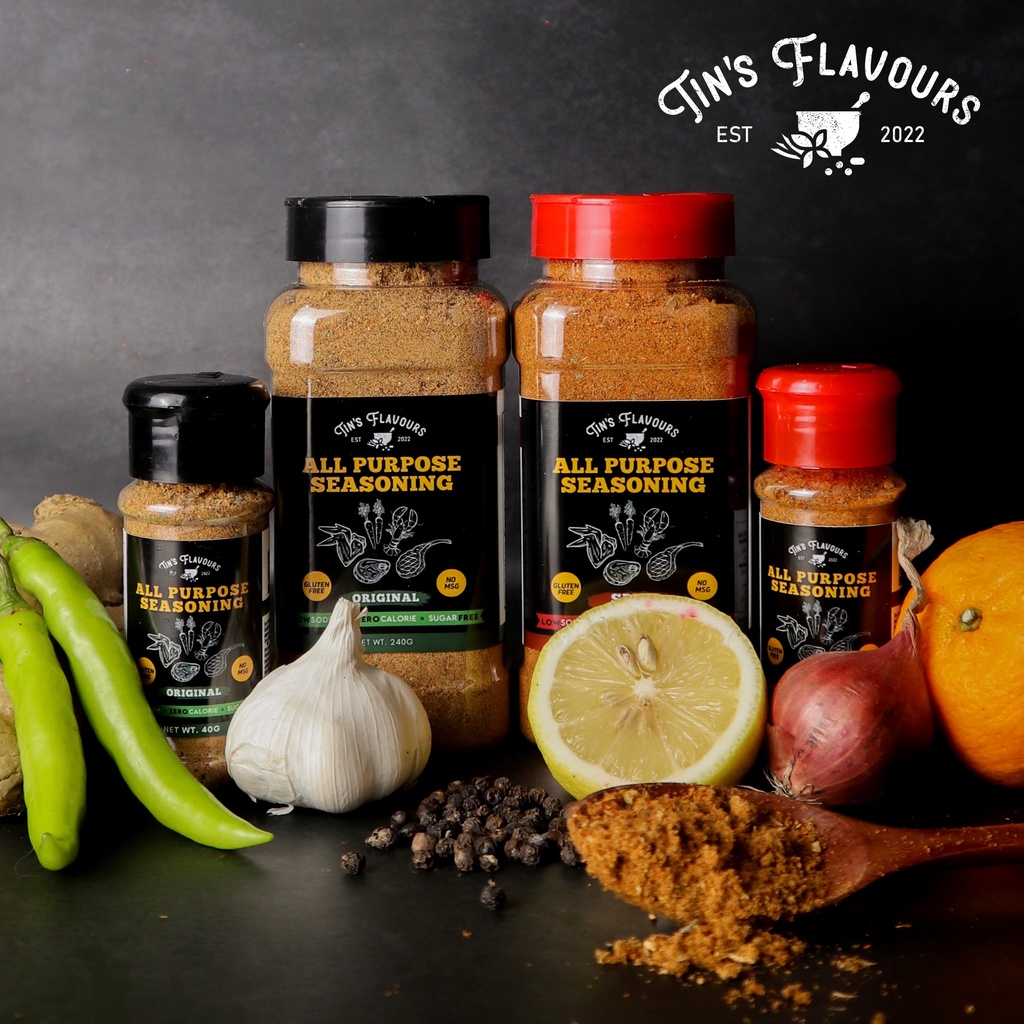Tin's Flavours All Purpose Seasoning Low Sodium, Zero Calorie, Sugar