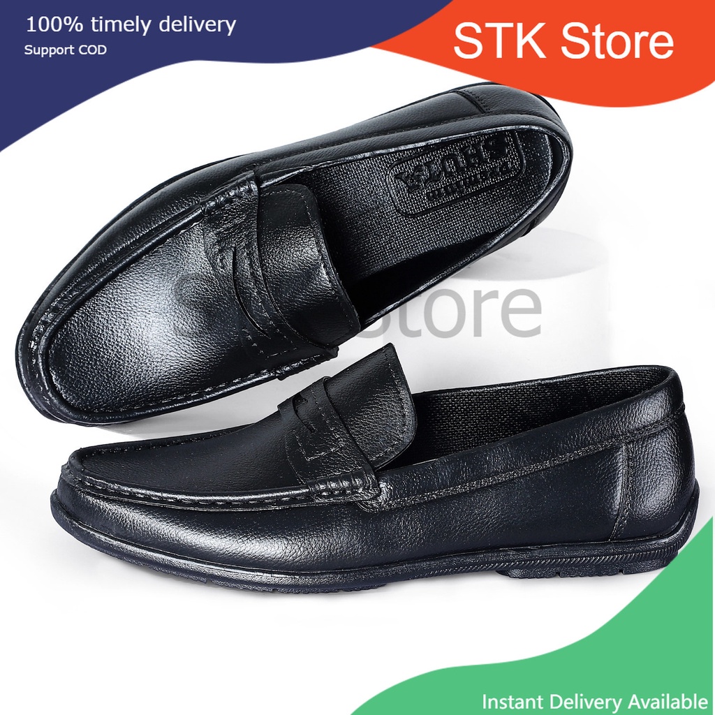 STK6361 Premium Black Shoes School Rubber Shoes High Quality Men's Work ...