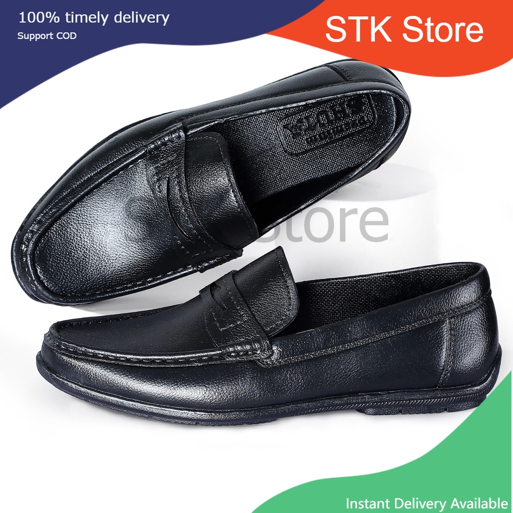 STK6361 Premium Black Shoes School Rubber Shoes High Quality Men's Work
