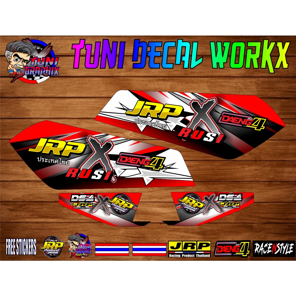 Rusi Macho Tc 150 125 Jrp X Daeng V1 Decal Stickers Shopee Philippines