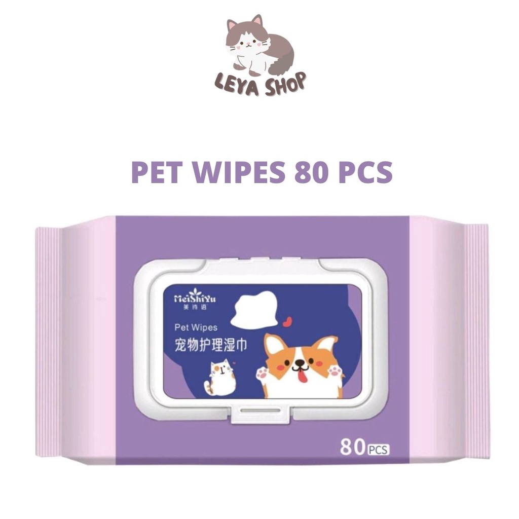 Pet WIPES Wet TISSUE Cat Dog Animal Cleaning TISSUE GROOMING Cat