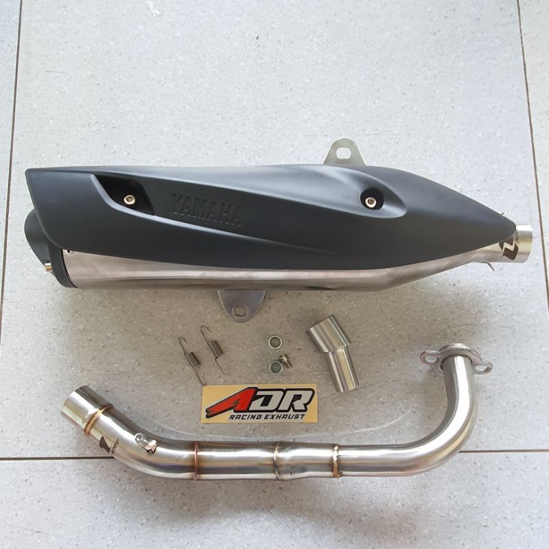 Original full set exhaust ADR racing R1 bending neck aerox old aerox ...