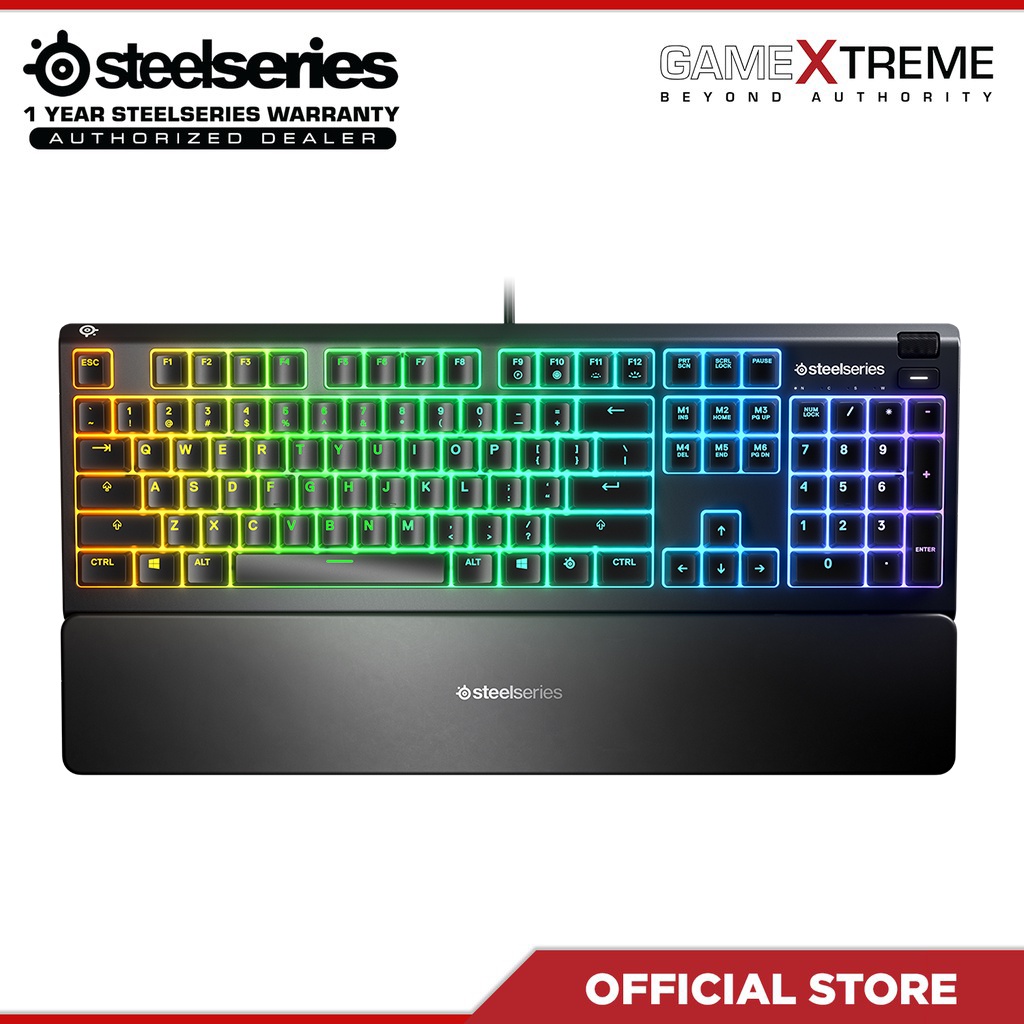 SteelSeries Apex 3 RGB Gaming Keyboard PC/Mac/PS4/PS5/XB1/XBS [64795