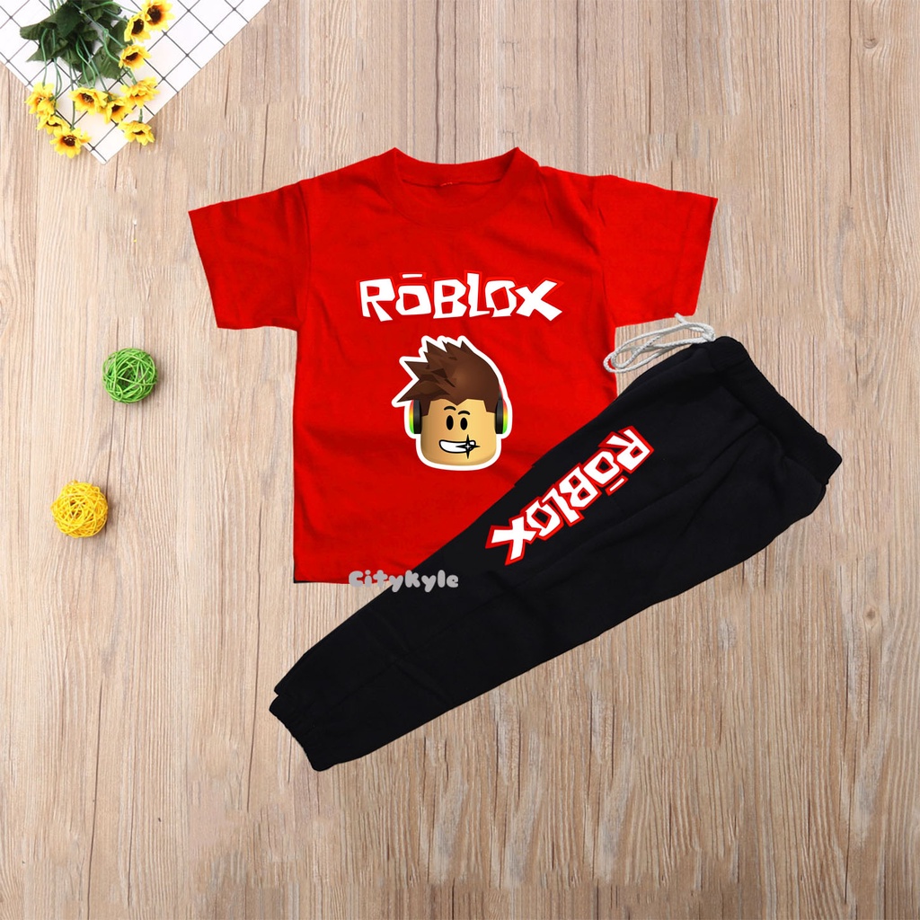 Terno Tshirt jogger Roblox and Minecraft for kids 111yrs old boys and