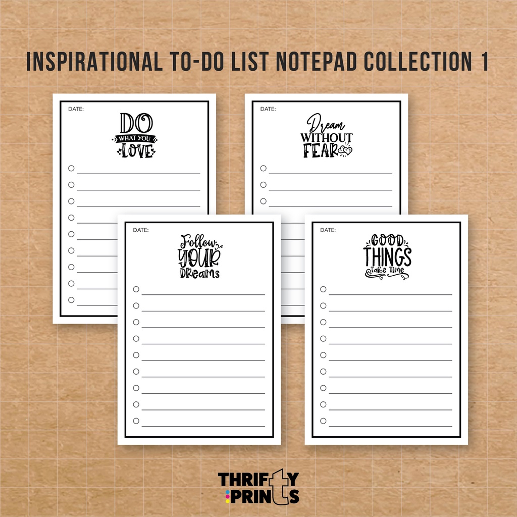 Inspirational To-Do List Notepad Collection 1 | Shopee Philippines