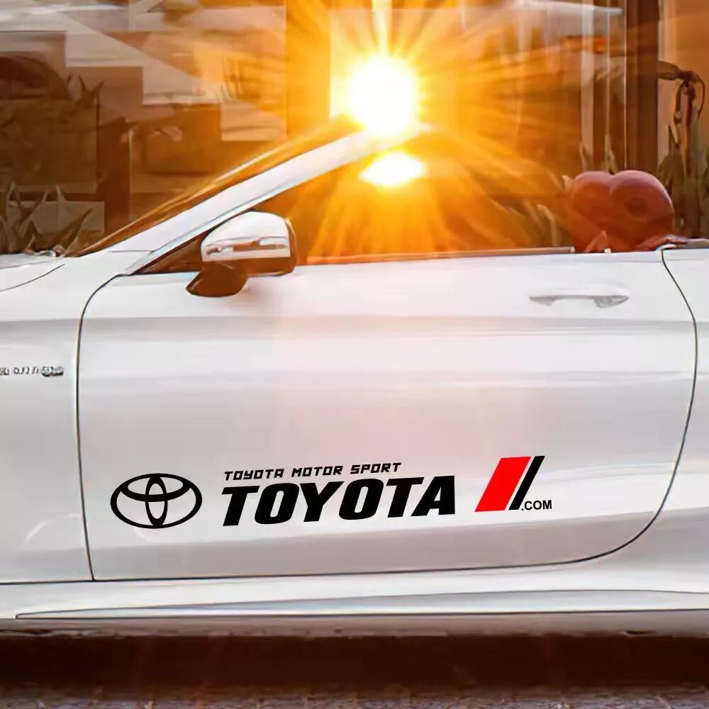 Toyota 2PCS Car Toyota Racing Development Sticker Decals（Free Tools） B ...