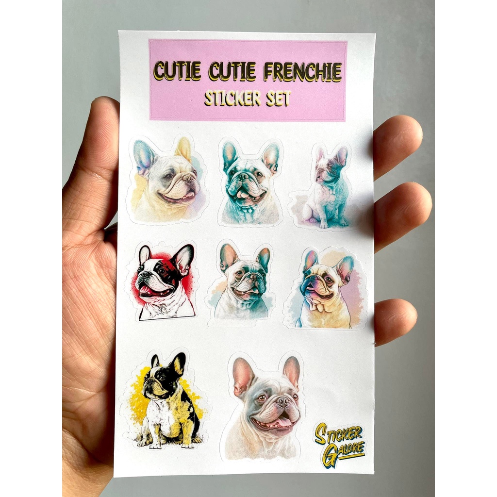 FRENCH BULLDOG PREMIUM STICKER WATERPROOF AND SCRATCH PROOF (VINYL ...