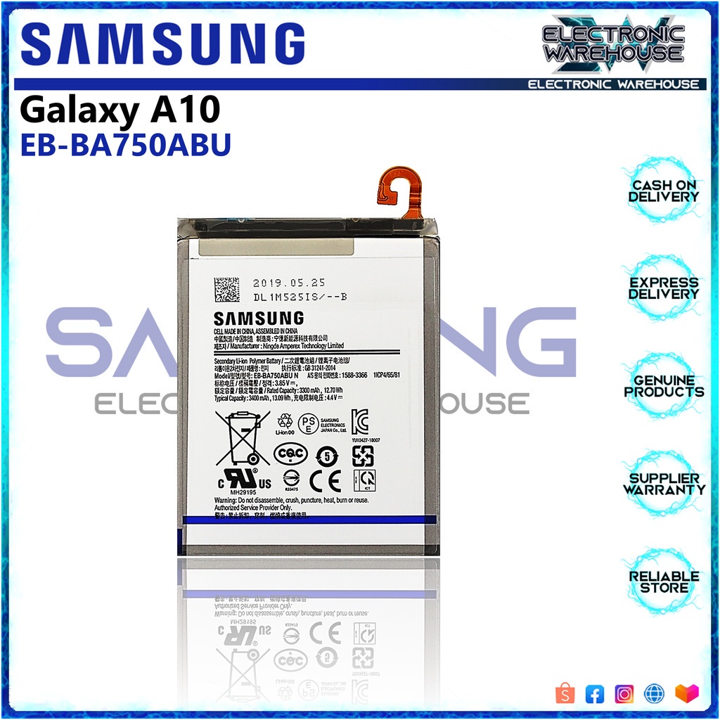 Battery for Samsung Galaxy A10 Model EBBA750ABU Shopee Philippines