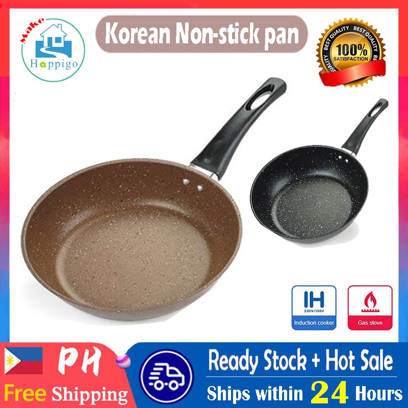 Korean Style Non-stick Pan 20cm/24cm/28cm Fresh Kitchen Pre-Seasoned ...