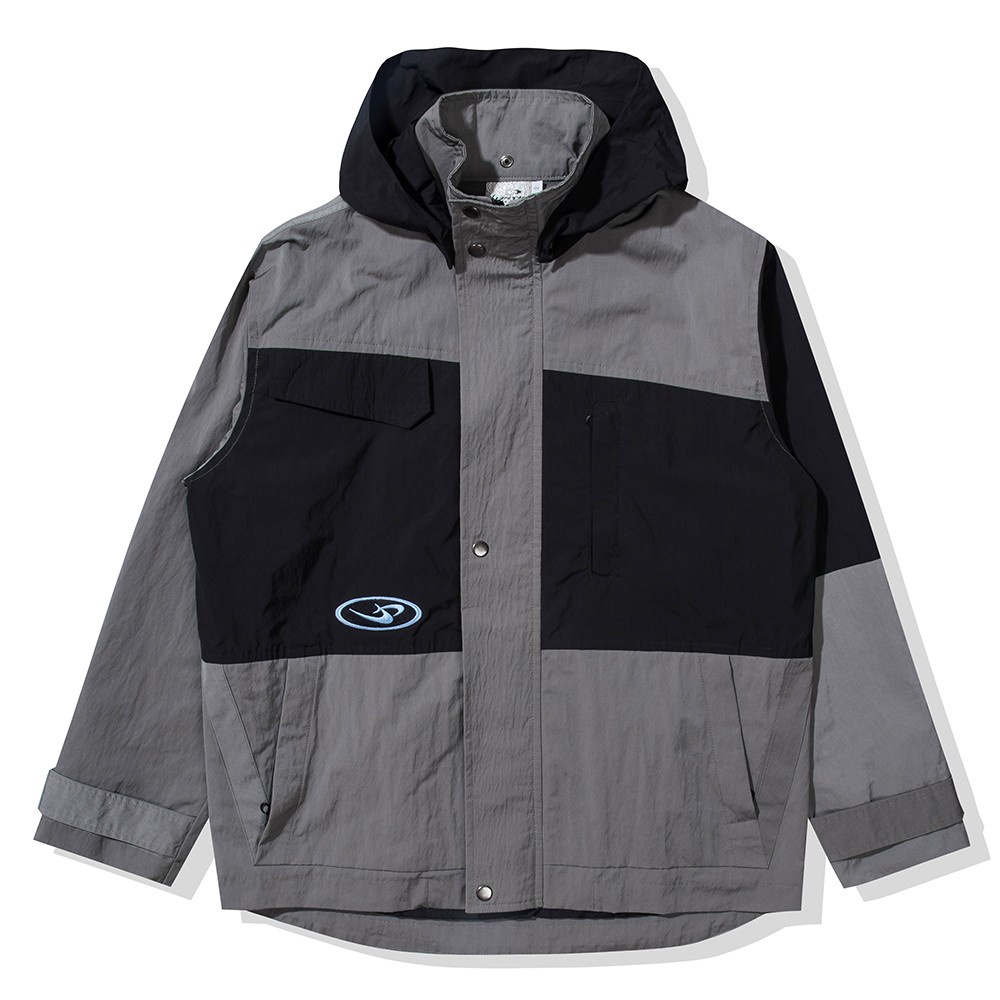 Mega Tech Parka Jacket (Black/Charcoal) | Shopee Philippines