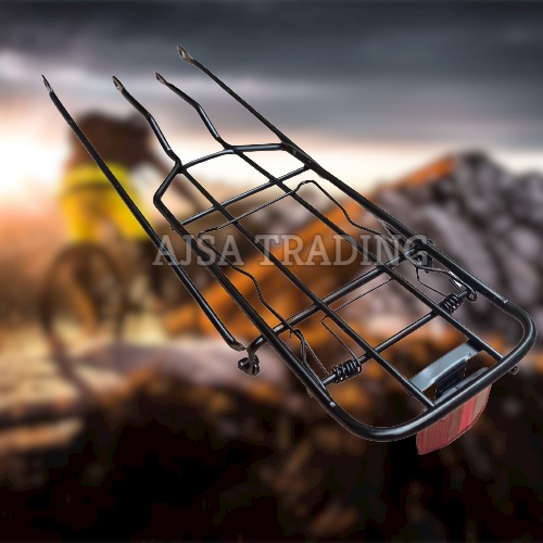 Bike Carrier black Iron/ Bakal Bicycle Rack Rear Luggage Rack Shelf ...