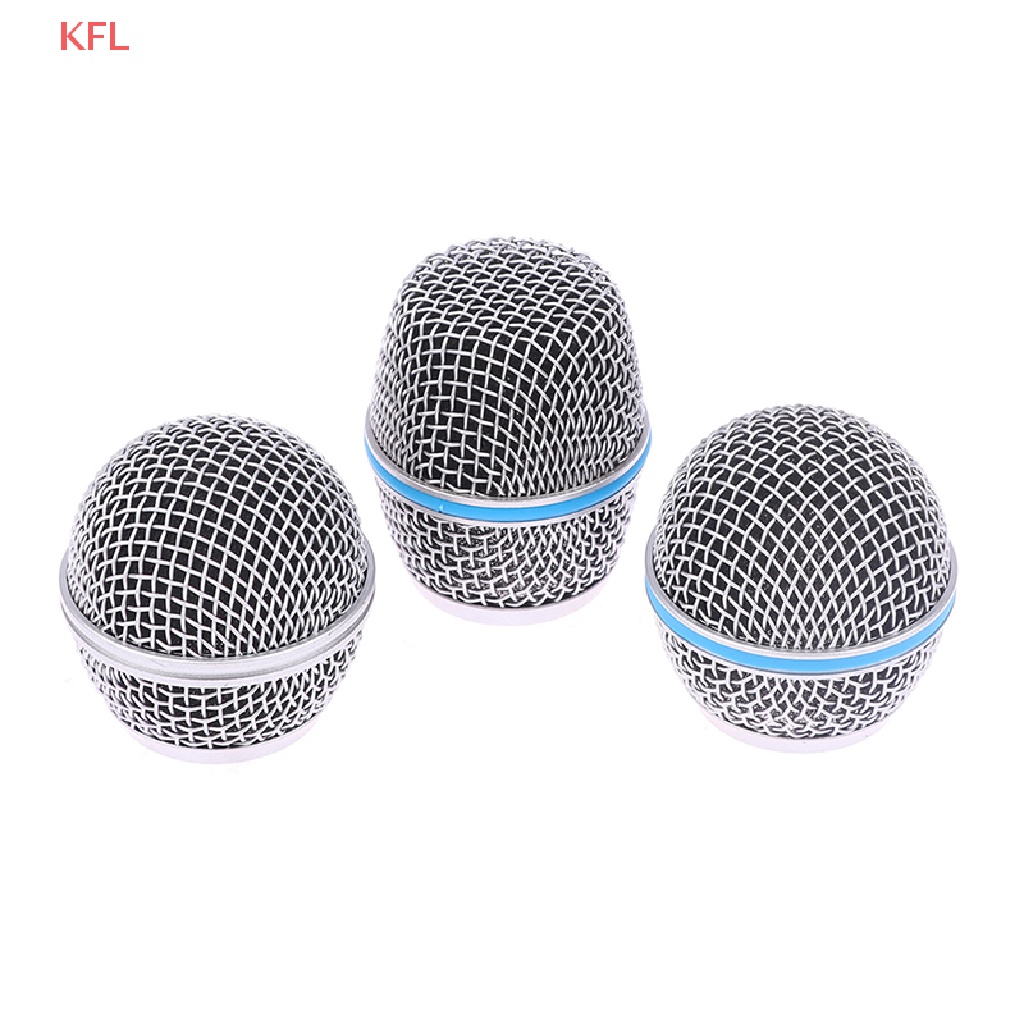 (KFL) Microphone Replacement Head Steel SM58 Mesh Handheld Microphone ...