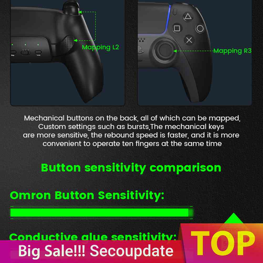 Gamepad Back Button Game Controller Key Extender Gaming Accessories for ...