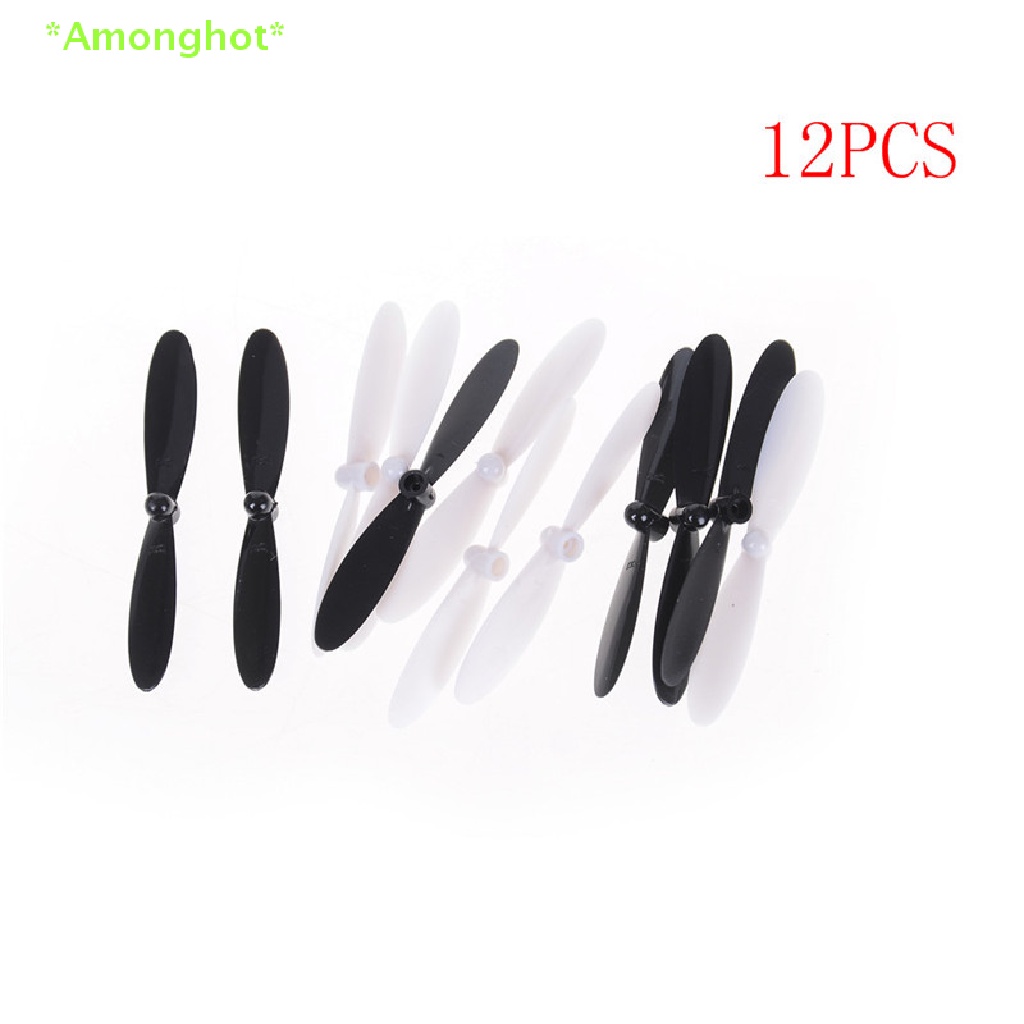 Amonghot> 12Pcs 55MM long Propeller For HUBSAN X4 H107 H107C H107D ...