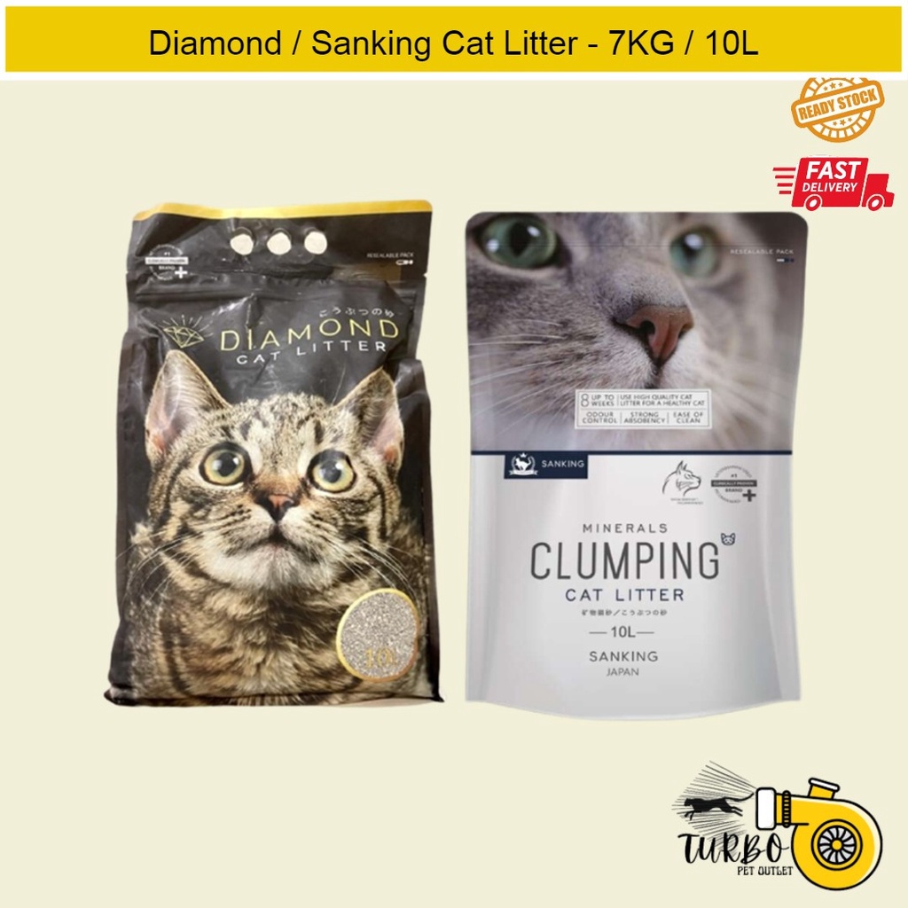 Diamond / Sanking Japan Minerals Clumping Cat Litter 10L / 7kg Shopee Philippines