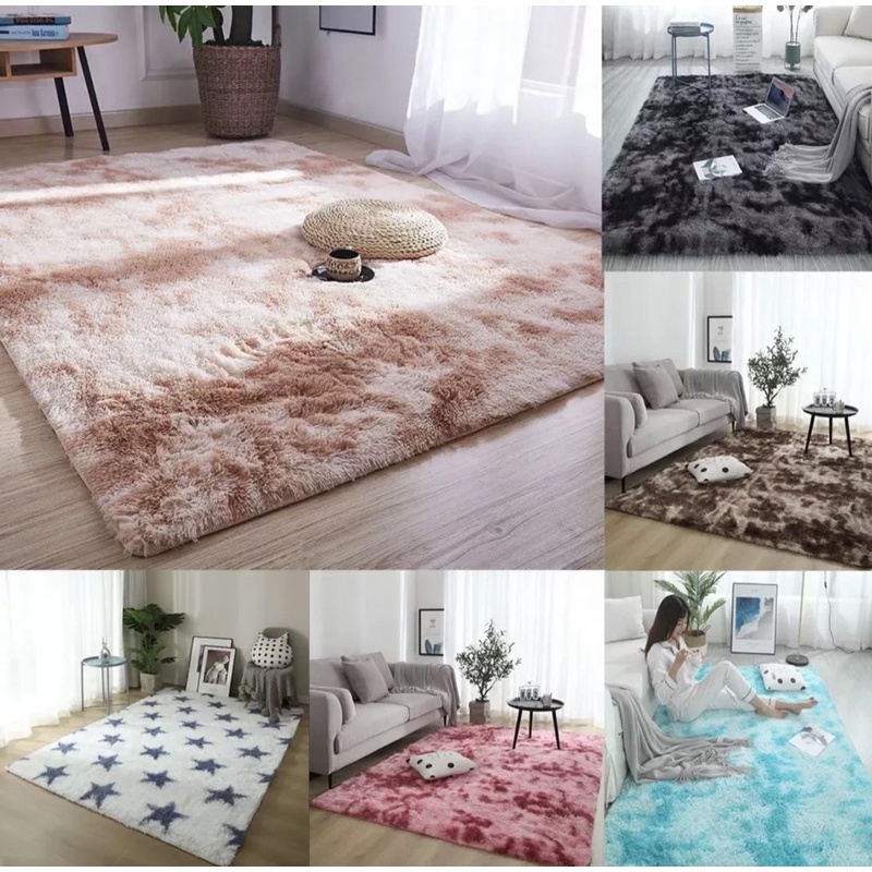 HOME Living Fluffy Rugs Shaggy Dining Room Floor Home. Bedroom Carpet ...