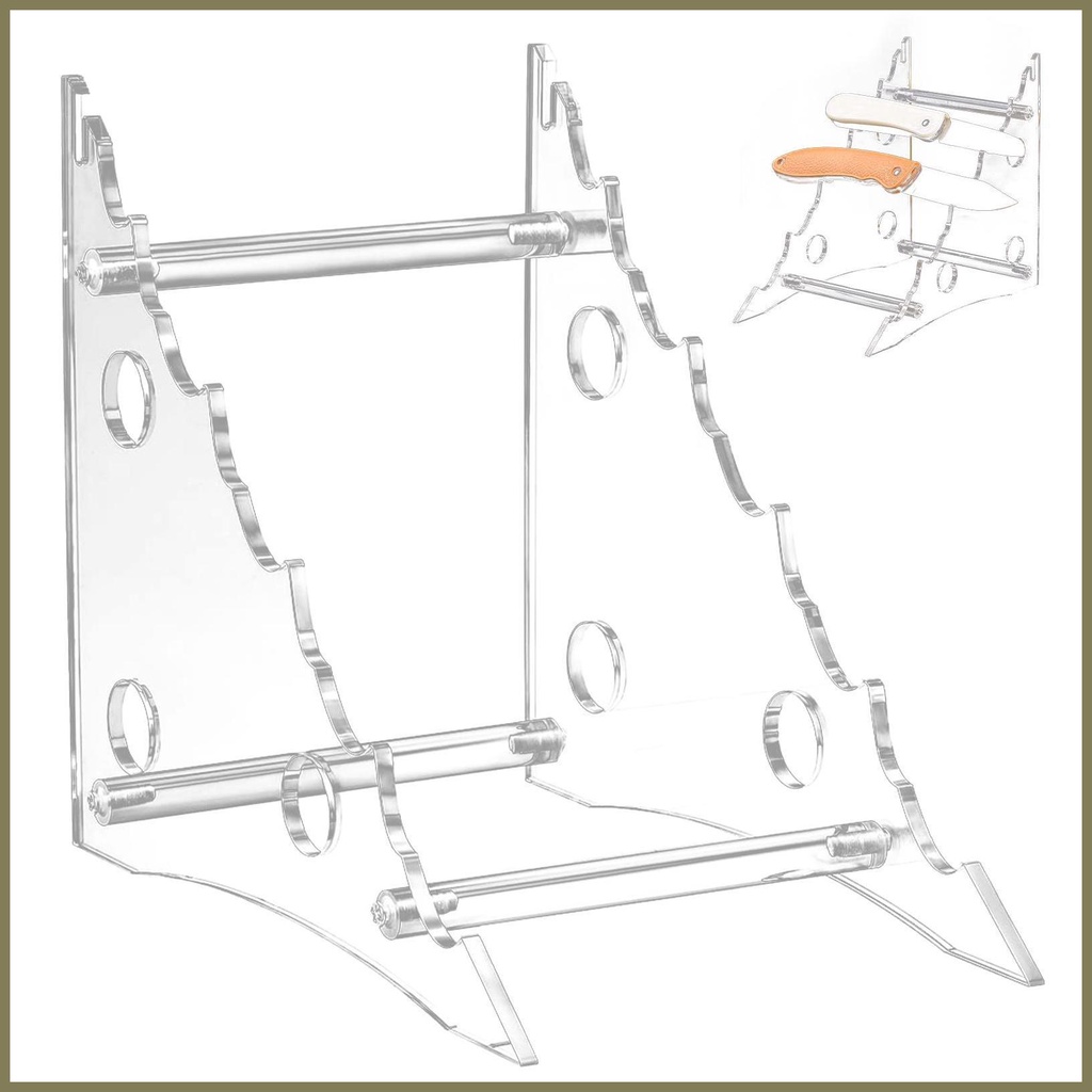 Acrylic Knives Display Stand Clear Knives Display Rack Holder For ...