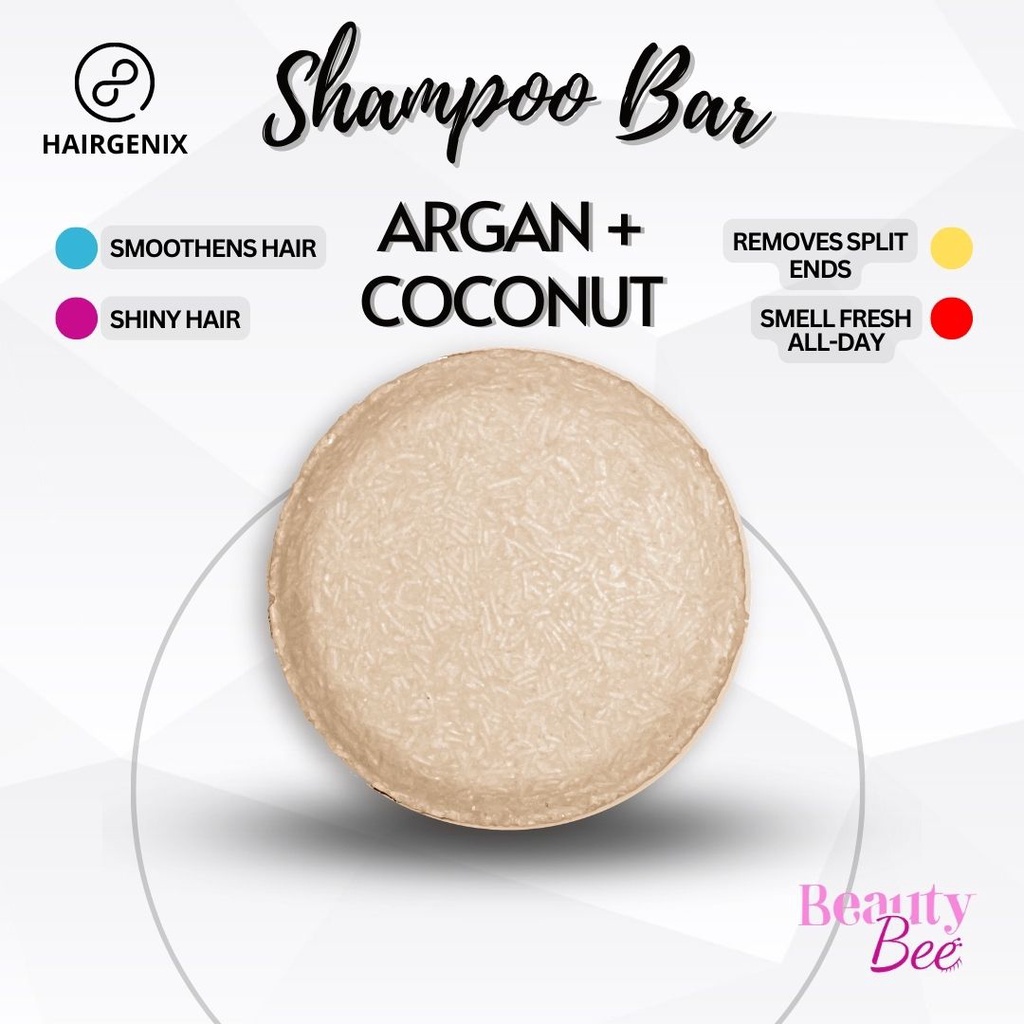 BBPH Hairgenix Natural ARGAN & COCONUT OIL Shampoo Bar Solid Bar Natural Organic All Variants