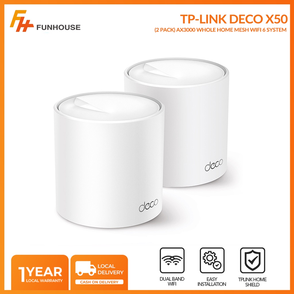 TP-Link Deco X50 AX3000 Whole Home Mesh WiFi 6 System (2-Pack) | Shopee ...